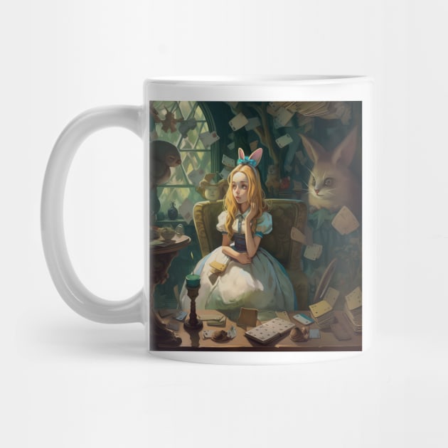 Alice in Wonderland. "Tea Party with the Mad Hatter and the Cheshire Cat" by thewandswant
